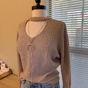 Open-Knit Cutout Sweater
